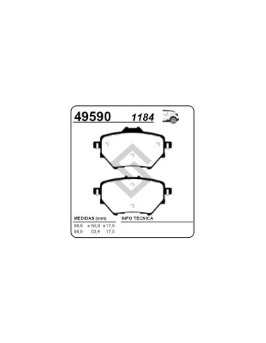 Pg Past. Freno Tras. P.308/408 14/... 3008 16/... C4 Ii / C4 Picasso 13/...