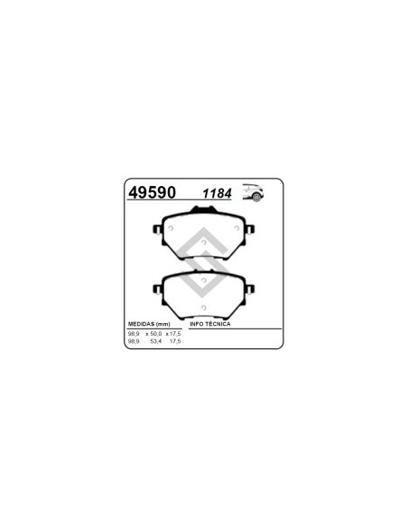 Pg Past. Freno Tras. P.308/408 14/... 3008 16/... C4 Ii / C4 Picasso 13/...