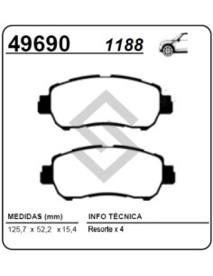 Im Past. Freno Del. Nissan Kicks 17/... Versa 21/...