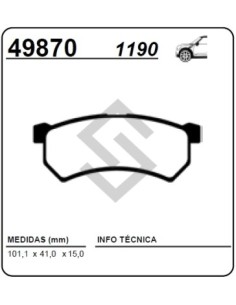Rt Past. Freno Del. Kwid 1.0 17/...