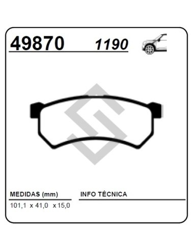 Rt Past. Freno Del. Kwid 1.0 17/...