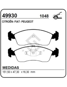 Ft Past. Freno Del. Uno Attractive 1.4 Evo / Uno Vivace 1.0 / Uno Way 1.0/1.4 Evo 10/... - P.208