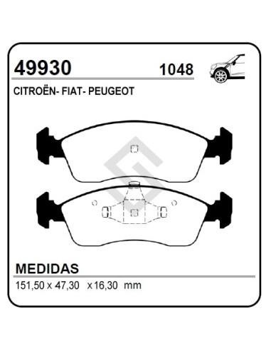Ft Past. Freno Del. Uno Attractive 1.4 Evo / Uno Vivace 1.0 / Uno Way 1.0/1.4 Evo 10/... - P.208