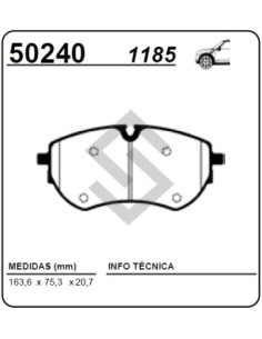 Vw Past. Freno Del. Amarok V6 / Crafter Ii 16/...