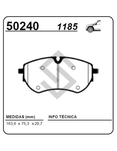 Vw Past. Freno Del. Amarok V6 / Crafter Ii 16/...