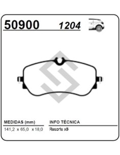 Vw Past. Freno Tras. Amarok V6 3.0 16/... Crafter Ii 2.0 16/...
