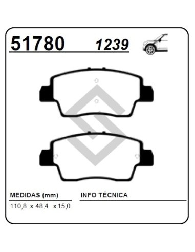 Rt Past. Freno Del. Kwid 1.0 Outsider 19/...