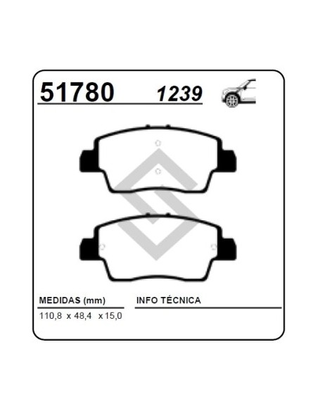 Rt Past. Freno Del. Kwid 1.0 Outsider 19/...