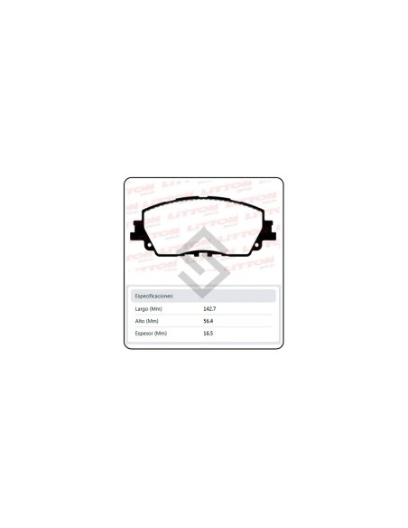 Im Past. Freno Del. Corolla Cross 22/... Rav4 2.5 19/...