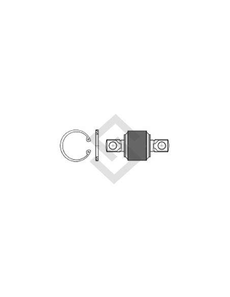 Im Repar. Barra Doble Ojal Scania Omnibus Y Camiones - 130mmm - Diam 85mm
