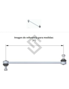 Im Bieleta Del. Der/izq. Corolla 08/... Rav4 06/... - Rm 12x1.5 - L360mm