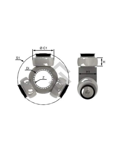 Fd Triceta Ranger 2.8 04/... Power Stroke - Diam. 26.5mm. - 34 Estrias (ex Ab3592)