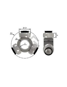 Im Triceta Honda Cr-v 02/11 - Buje Oscilante - 38.03mm - 30 Estrias