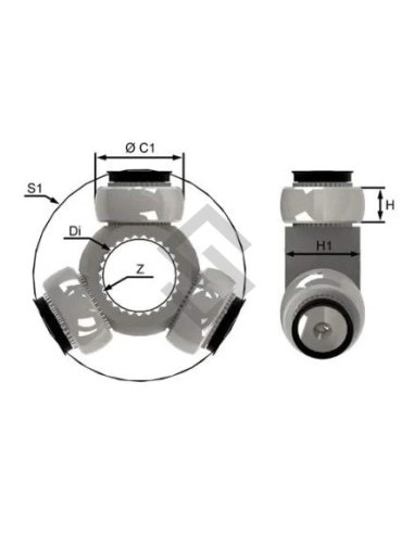 Im Triceta Hyundai Santa Fe - Buje Oscilante - 45.76mm - 35 Estrias