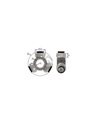 Vw Triceta Sharan (caja Autom) - Buje Oscilante - 45.41mm - 34 Estrias